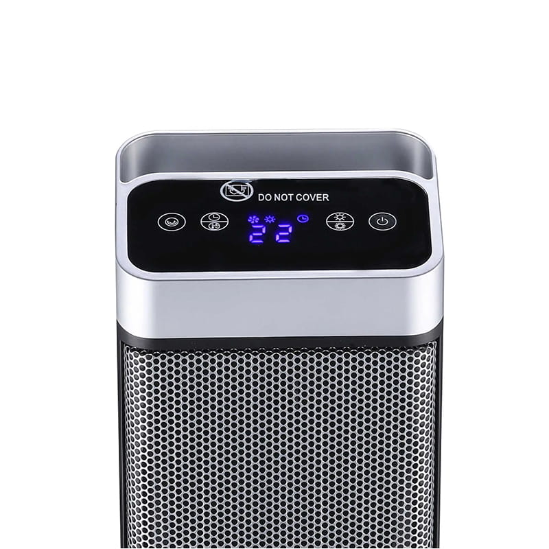 Ultra-cienki ceramiczny ceramiczny grzejnik elektryczny czarny i srebrny Ultra-cienki ceramiczny ceramiczny grzejnik elektryczny czarny i srebrny